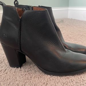 Frye Black Leather Booties